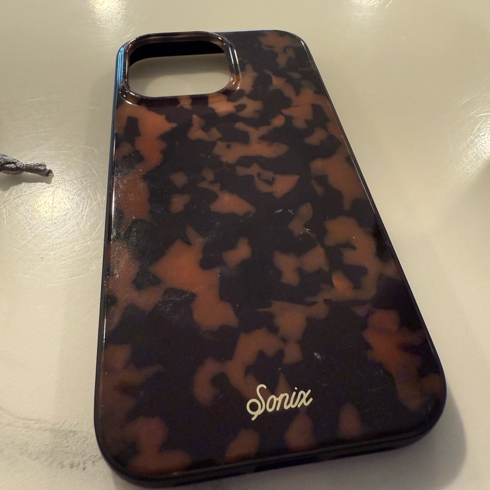 Black and Brown Tortoiseshell iPhone 15 ProMax Case